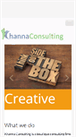 Mobile Screenshot of khannaconsulting.com